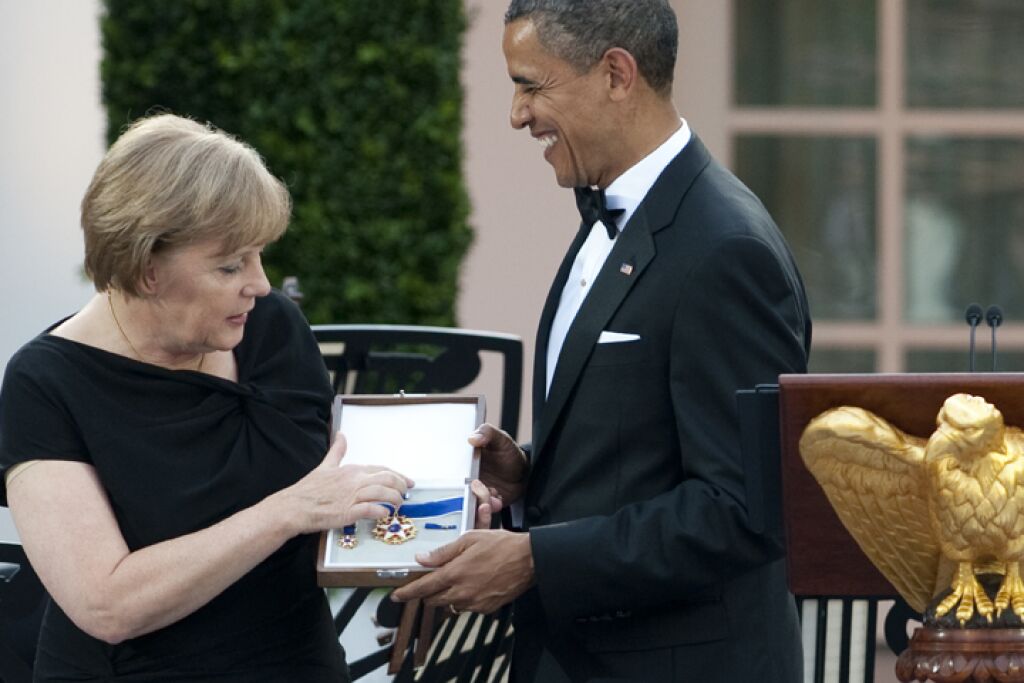 Merkel Receives America's Highest Honor