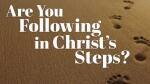 Are You Following in Christ&rsquo;s Steps?