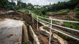 Japan Caught in Typhoons