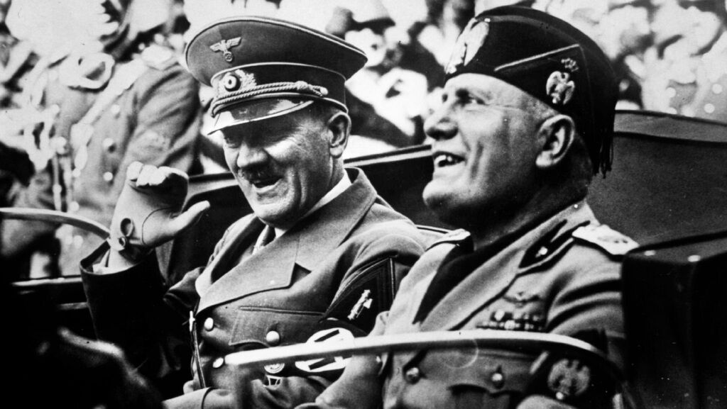 Гитлер в италии