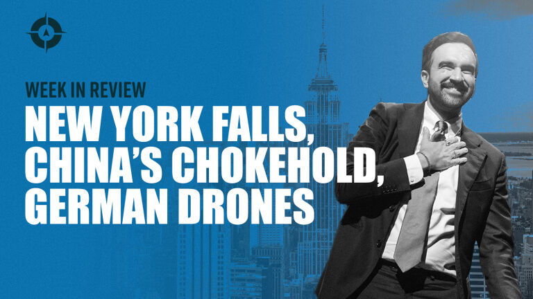 Week In Review: New York Falls, China’s Choke Hold, German Drones