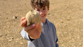 Youth Discovers 1,700-Year-Old Statuette Fragment in Ramon Crater